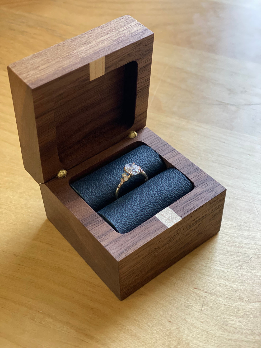 The Engagement Ring Wooden Box
